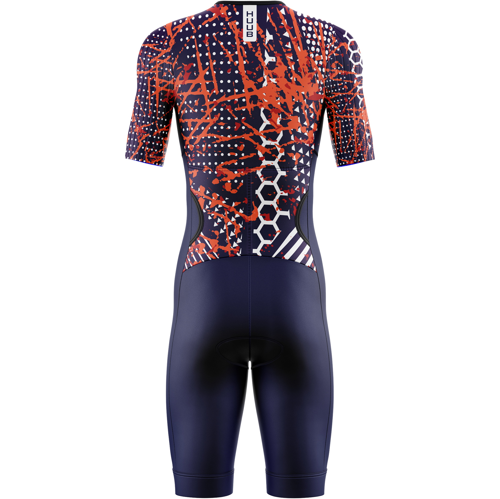 2026 HUUB Mens Collage Tri Suit COLTSNO - Navy / Orange